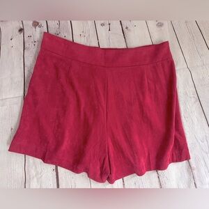 Pink Side Zip Dress Shorts‎